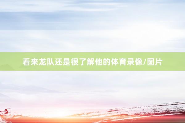 看来龙队还是很了解他的体育录像/图片