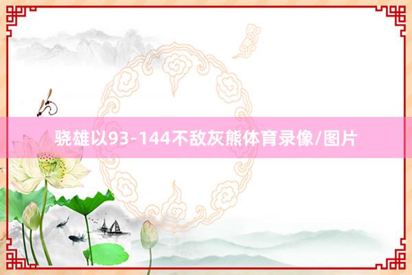 骁雄以93-144不敌灰熊体育录像/图片