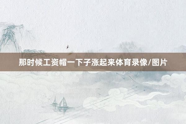 那时候工资帽一下子涨起来体育录像/图片