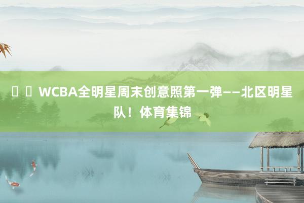 ⭐️WCBA全明星周末创意照第一弹——北区明星队！体育集锦