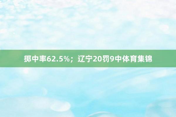 掷中率62.5%；辽宁20罚9中体育集锦