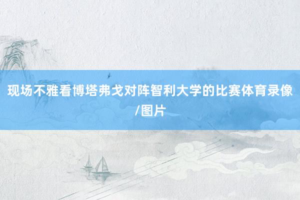 现场不雅看博塔弗戈对阵智利大学的比赛体育录像/图片